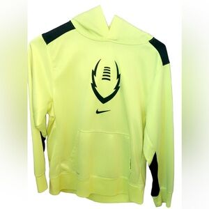 Nike Therma Fit Neon Yellow Pullover athletic Hoodie Youth  Large/ women’s small